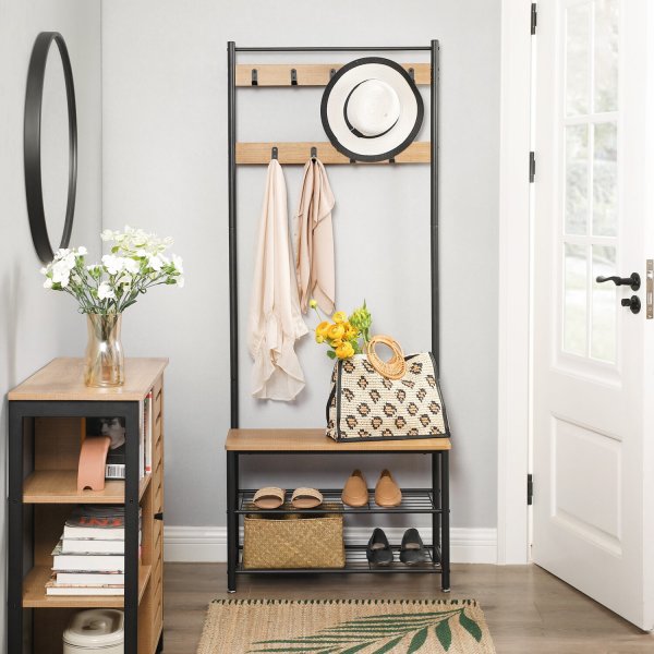 Meuble d'entrée Kuranda - Beige/noir Meuble d'entrée Kuranda - Beige/noir