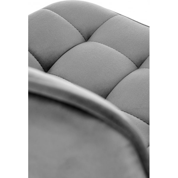 Barstol gr sammet guldig fot hj och snkbar