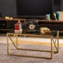 Geiser soffbord 120 x 50 cm - Guld