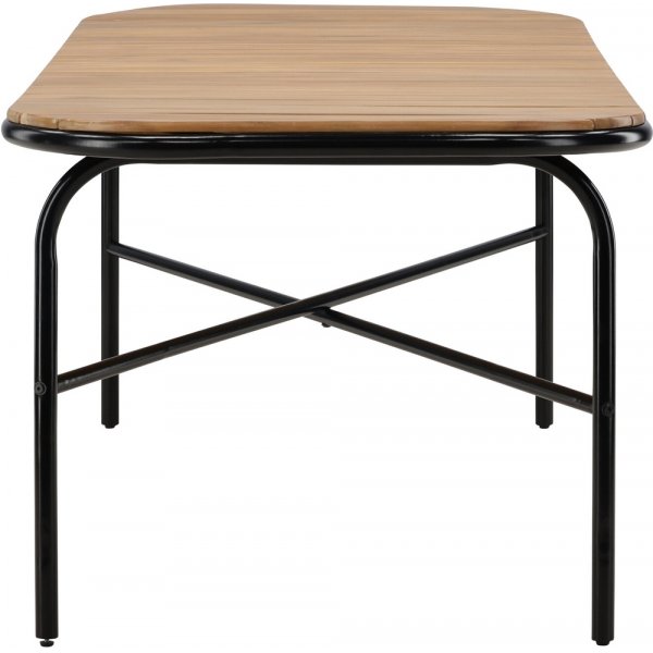 Holmbeck eettafel 200 x 90 cm - Zwart/Natuurlijk