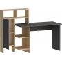 Buggy skrivbord 135,9x60 cm - Antracit/ek