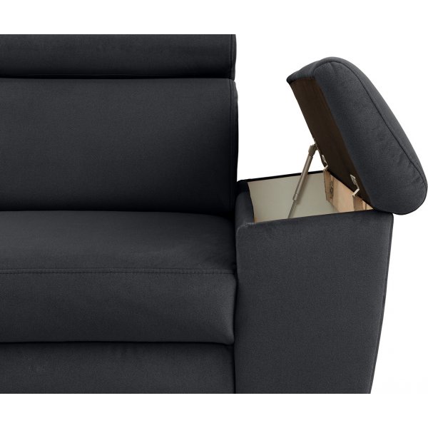 Santi slaapbank links - Grijs