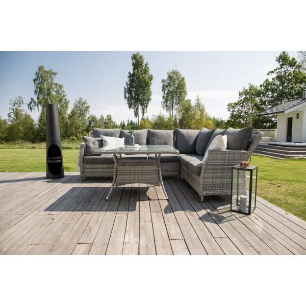 Chemine Bastian 33 cm - Noir