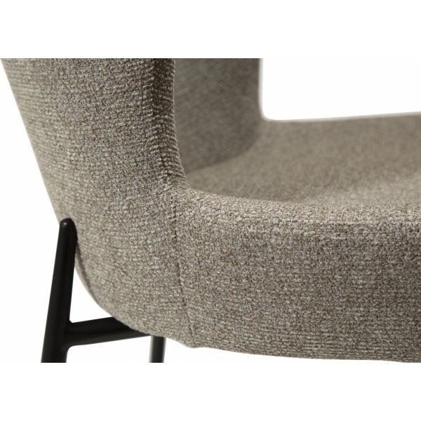 Chaise de salle à manger Glam - Boucle marron Chaise de salle à manger Glam - Boucle marron