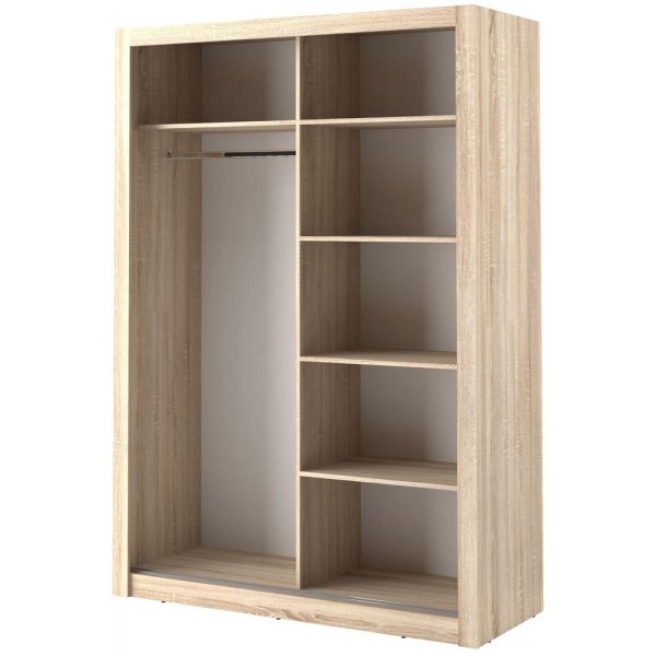 Mervyn garderob 150 - Sonoma ek Mervyn garderob 150 - Sonoma ek