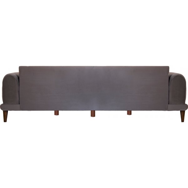 Nero 3-sits soffa - M�rkgr� sammet