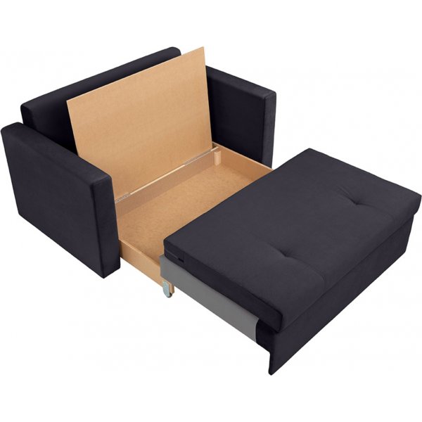 Canap-lit 2 places Bunio - Noir