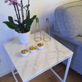 Kundbild Accent soffbord 50 - Vit marmor