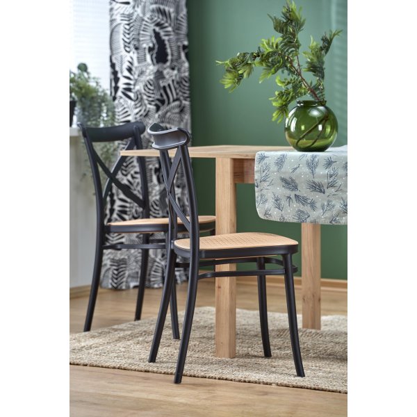 Table à manger Yaritza 80-160 cm - Chêne artisanal Table à manger Yaritza 80-160 cm - Chêne artisanal