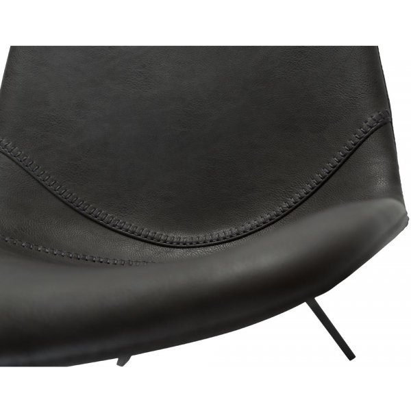 Pitch stol - Vintage gr / svart