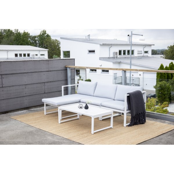 Ensemble salon Salvador - Blanc/gris Ensemble salon Salvador - Blanc/gris