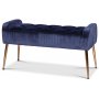 Sngbnk Wrinkle - Bl sammet / Mssing