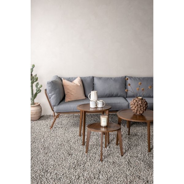 Groupe de canapés d'angle Roxo - Marron/gris Groupe de canapés d'angle Roxo - Marron/gris