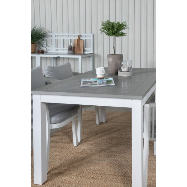 Albany utematgrupp med 4 st Virya stolar - Gr�/Vit