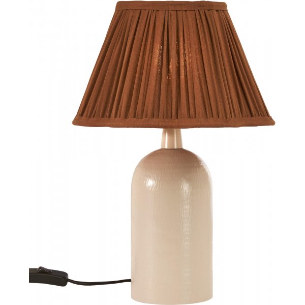 Lampe de table Riley / Beige/marron brillant - 37 cm Lampe de table Riley / Beige/marron brillant - 37 cm