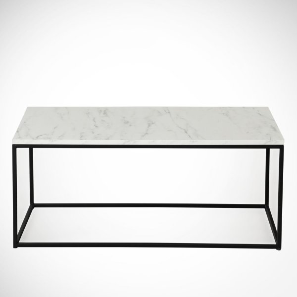 Table basse Cosco 95 x 55 cm - Blanc/noir Table basse Cosco 95 x 55 cm - Blanc/noir