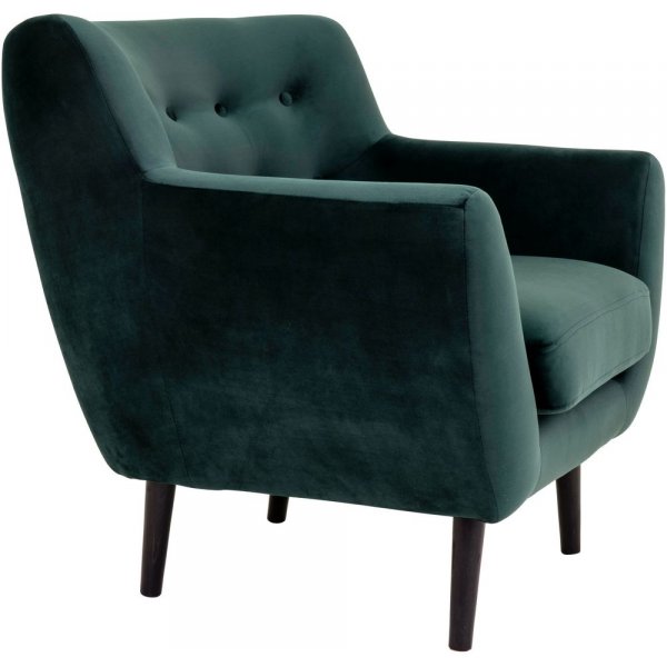 Monte Fåtölj i mörkgrönt tyg Monte Fåtölj i mörkgrönt tyg