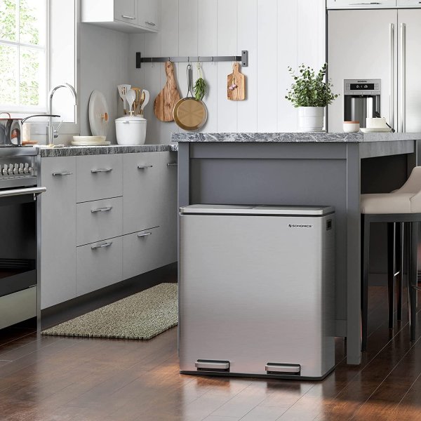 Poubelle Daloa 60 l - Argent Poubelle Daloa 60 l - Argent