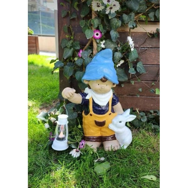 Elfo trädgårdsdekoration - Flerfärgad Elfo trädgårdsdekoration - Flerfärgad