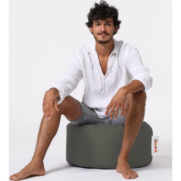 Pouf rond - Gris Pouf rond - Gris