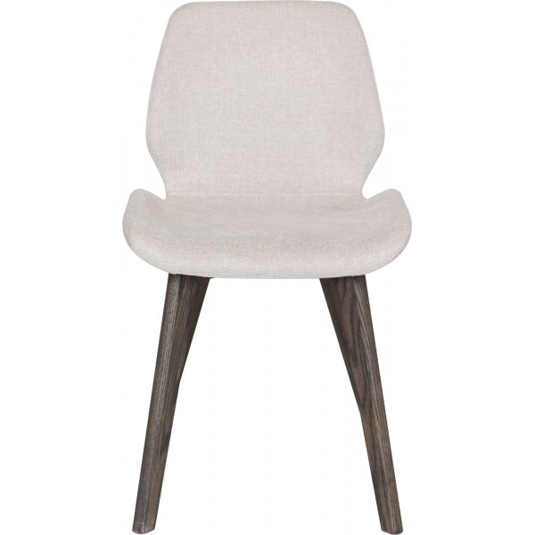 Emil matstol - Beige/brunlackerad ek