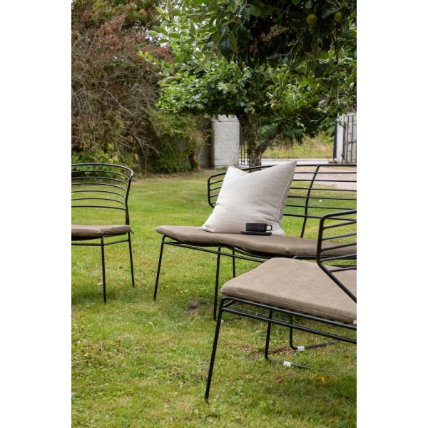 Groupe de canapés Milano - Noir/Beige sable Groupe de canapés Milano - Noir/Beige sable