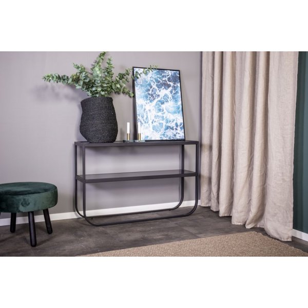 Korsbacken consoletafel - Zwart/glas