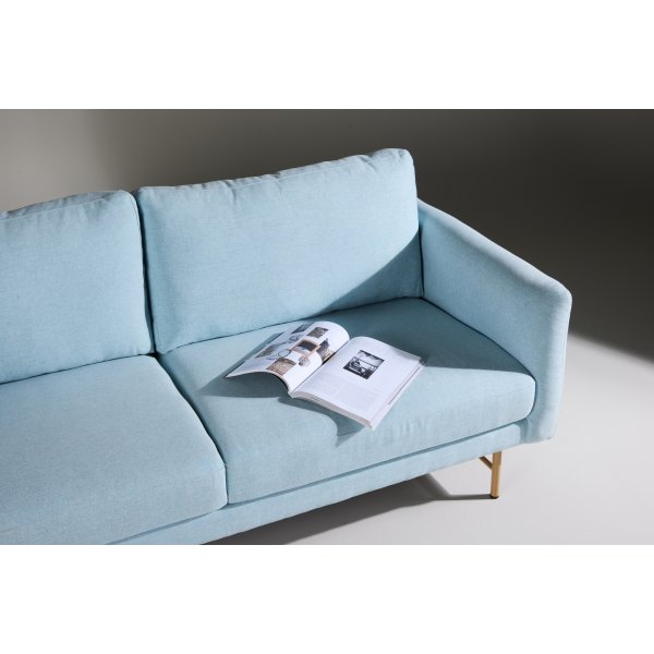 Sky 3-sits soffa - Babybl/Whitewash