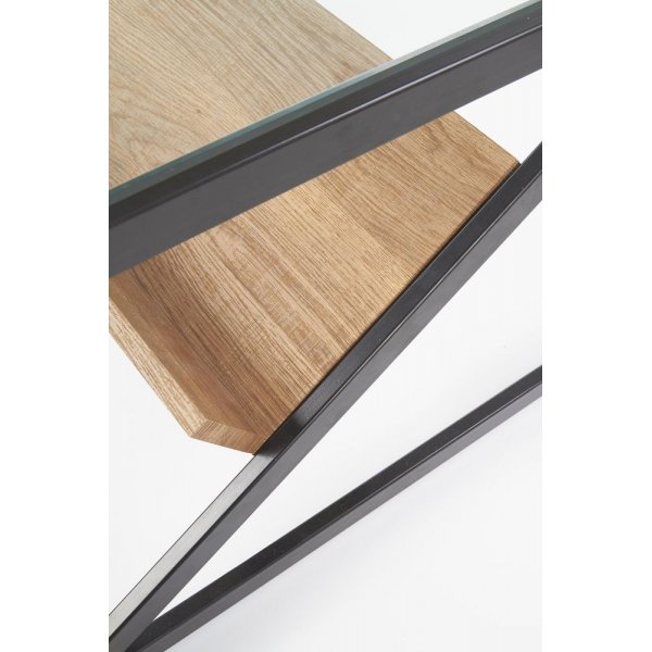 Ashlie soffbord - Ek/svart