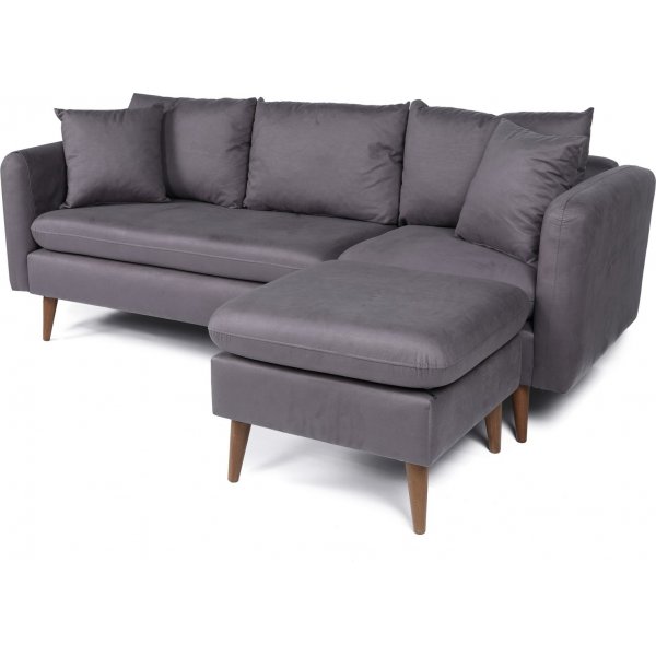 Canapé Sofia divan droit - Anthracite Canapé Sofia divan droit - Anthracite