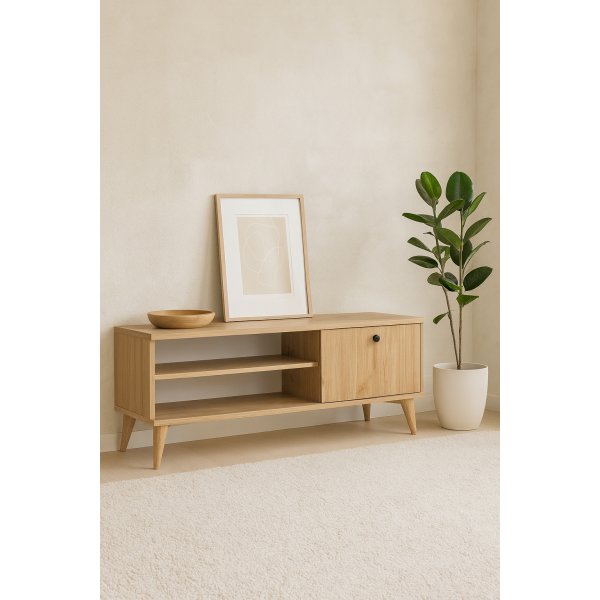 Meuble TV Retro en chêne - 120 cm Meuble TV Retro en chêne - 120 cm