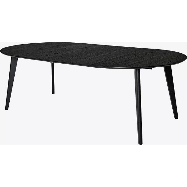 Table  manger Sagene 110-190 x 110 cm - Chne laqu noir