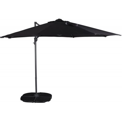 Leeds stllbar parasoll 300 cm - Svart