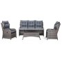 Orleans utembelgrupp hg rygg med recliner (3+1+1) - Gr konstrotting