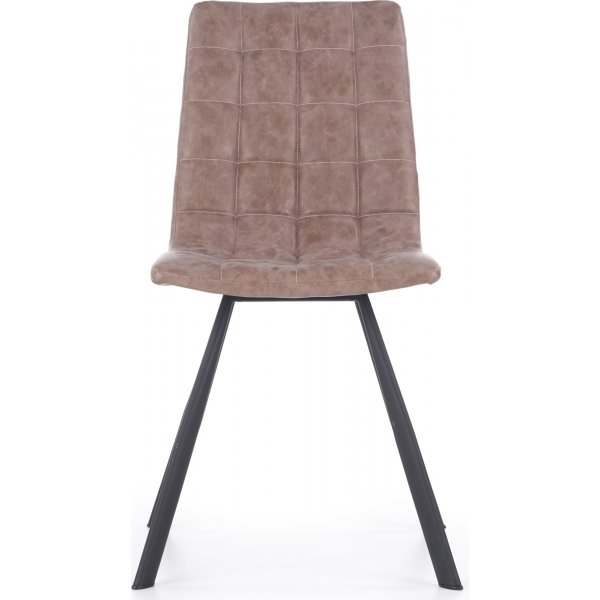 Chaise de salle  manger Cyrilla - PU marron