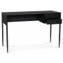 Flash skrivbord 120x50 cm - Svart / Mssing