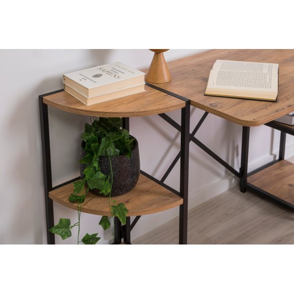 Mayra skrivbord 138 x 34 cm - Furu/svart