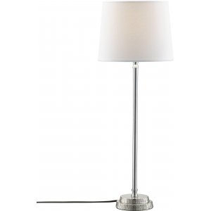 Kent bordslampa - Vit/krom - 59 cm