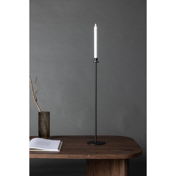 Bougeoir LED Hogehall H79 cm - Noir/Blanc Bougeoir LED Hogehall H79 cm - Noir/Blanc