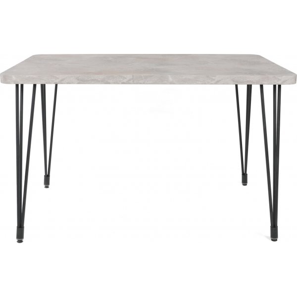 Lagos matbord 120 x 70 cm - Gr/svart