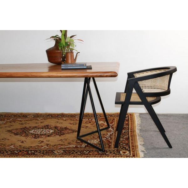 Siknäs karmstol - Svart mahogny/rotting Siknäs karmstol - Svart mahogny/rotting