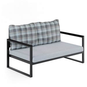 Montreal 2-sits soffa - Flerfärgad + Möbelvårdskit för textilier