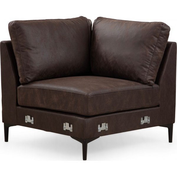 Braga u-soffa vnster - Brun