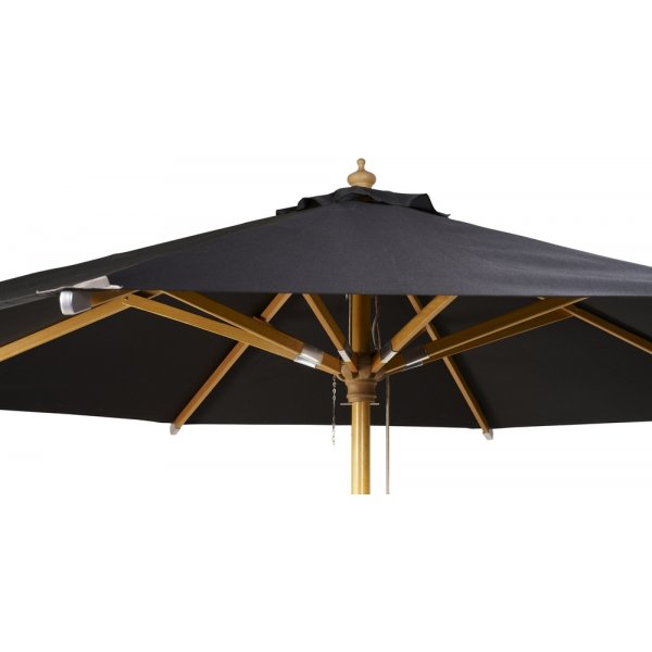 Naxos parasoll Ø300 cm - Svart Naxos parasoll Ø300 cm - Svart