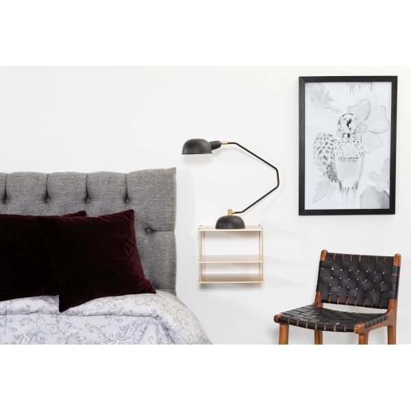 Sängbord Elliot (vägghängd) - Guld Sängbord Elliot (vägghängd) - Guld