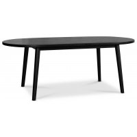 Scoop ovalt matbord 200 cm - Svartbetsad ek Scoop ovalt matbord 200 cm - Svartbetsad ek