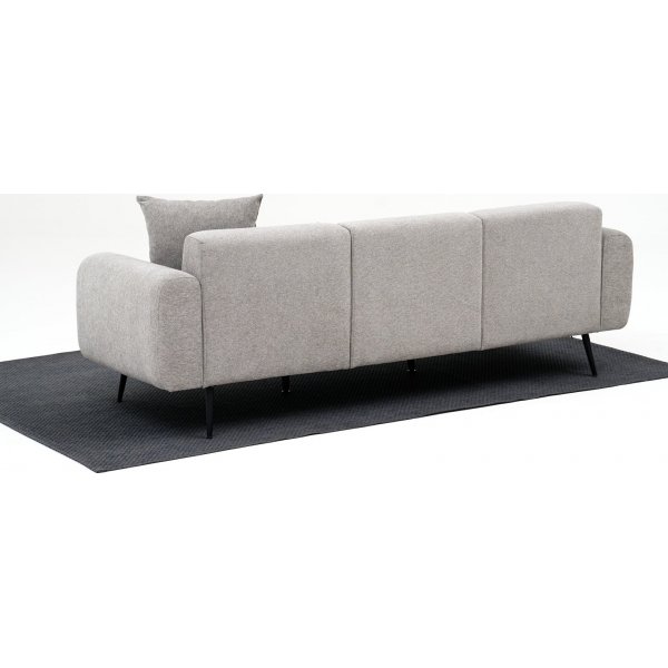 Canap d\\\'appoint 3 places - Gris clair