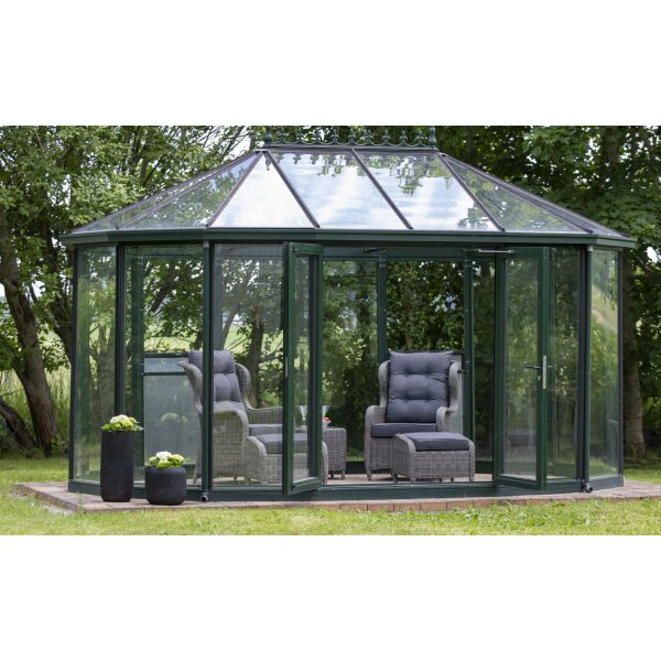 Duvan utegrupp - Grå konstrotting + Textilrengöring för möbler Duvan utegrupp - Grå konstrotting + Textilrengöring för möbler