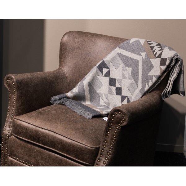 Saga pläd 140x190 cm - Grå/beige Saga pläd 140x190 cm - Grå/beige