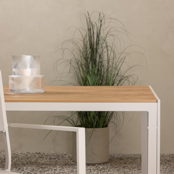 Utebord 205 x 90 cm beige / Teaklook - Copacabana + Rengöringsmedel för utemöbler Utebord 205 x 90 cm beige / Teaklook - Copacabana + Rengöringsmedel för utemöbler